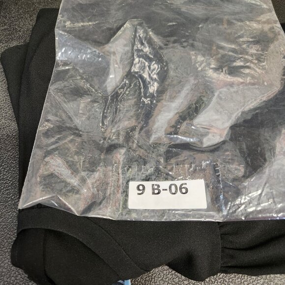 Prada Milano Made in Italy Ruffle Shift Dress Size 40 Womens Black Pleated - Picture 12 of 12